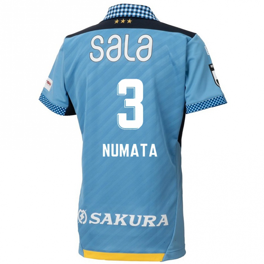 Kids Football Taiki Numata #3 Blue Black Home Jersey 2024/25 T-Shirt Za