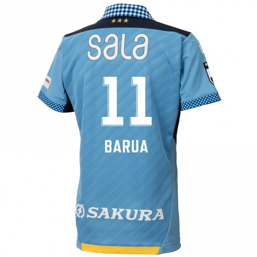 Kids Football Roi Barua #11 Blue Black Home Jersey 2024/25 T-Shirt Za