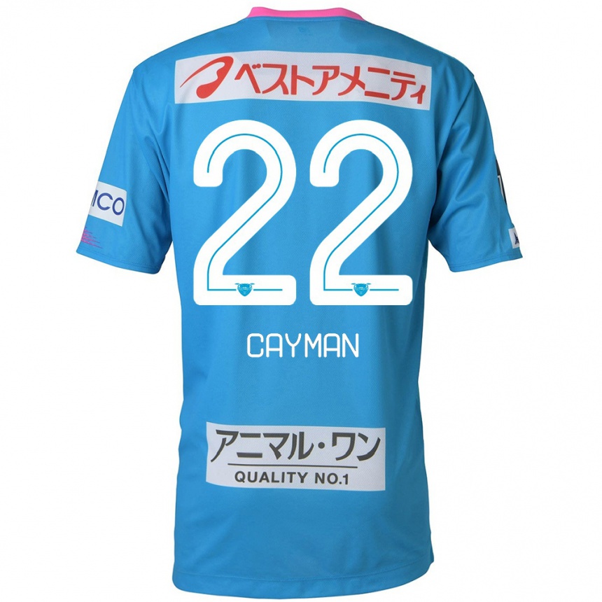 Kids Football Cayman Togashi #22 Blue Pink Home Jersey 2024/25 T-Shirt Za