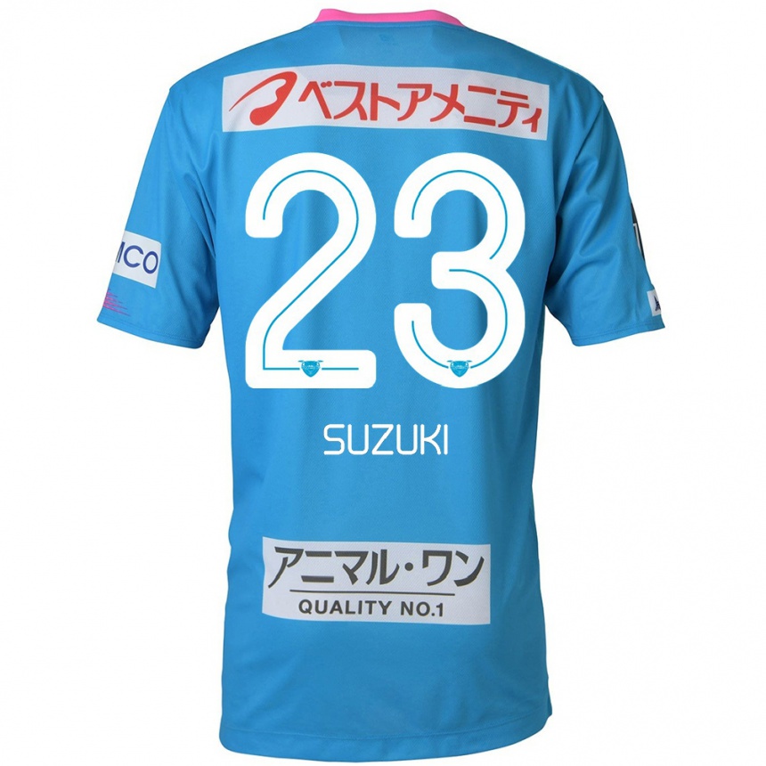 Kids Football Yuki Suzuki #23 Blue Pink Home Jersey 2024/25 T-Shirt Za