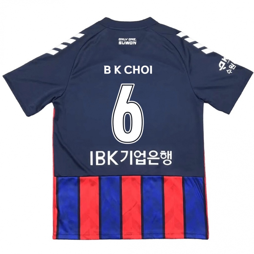 Kids Football Kyu-Baek Choi #6 Blue Red Home Jersey 2024/25 T-Shirt Za