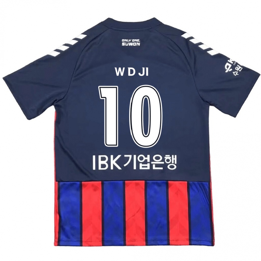 Kids Football Dong-Won Ji #10 Blue Red Home Jersey 2024/25 T-Shirt Za