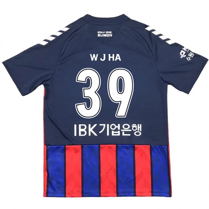 Kids Football Jung-Woo Ha #39 Blue Red Home Jersey 2024/25 T-Shirt Za