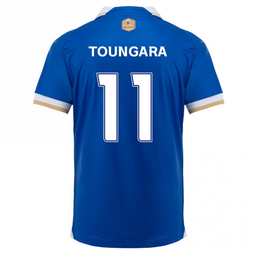 Kids Football Aboubacar Toungara #11 Blue White Home Jersey 2024/25 T-Shirt Za