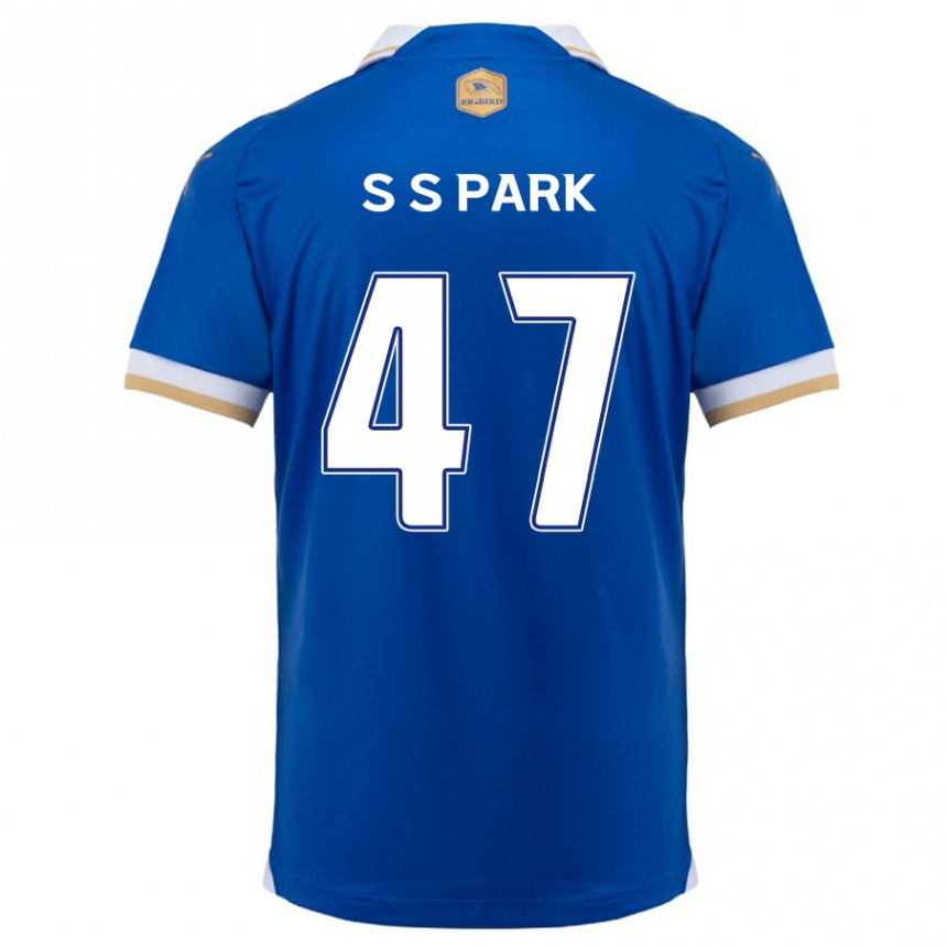 Kids Football Seung-Soo Park #47 Blue White Home Jersey 2024/25 T-Shirt Za