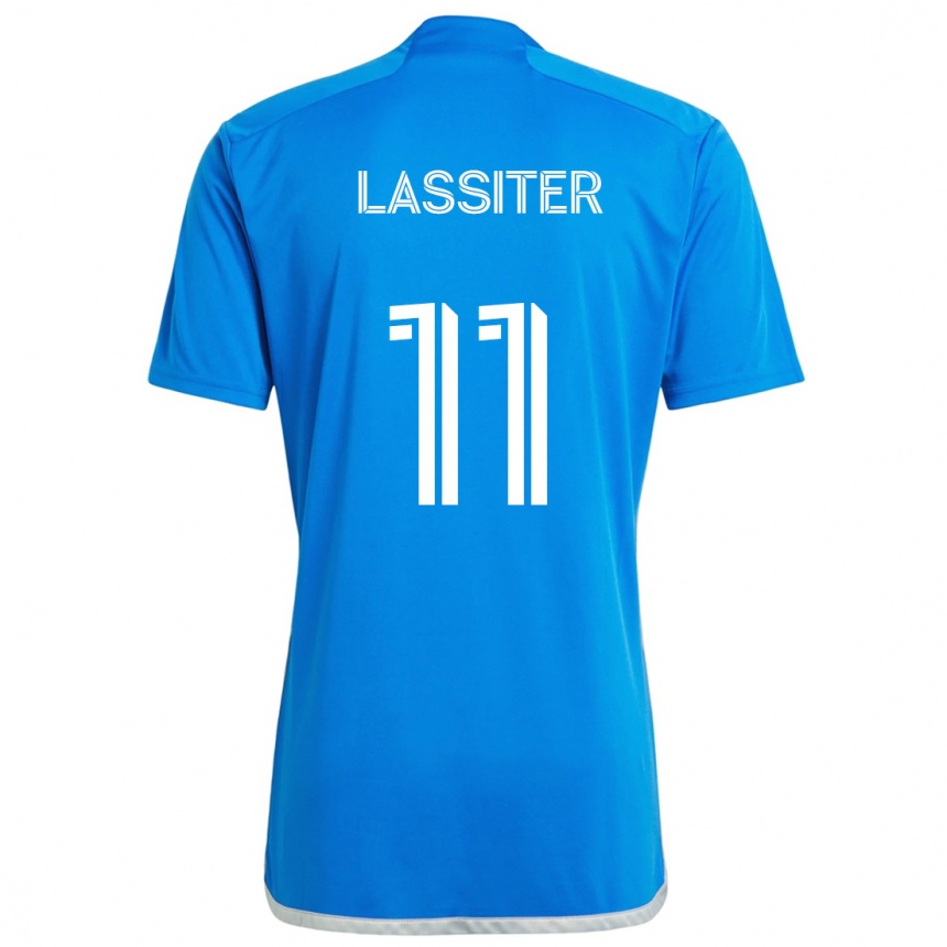 Kids Football Ariel Lassiter #11 Blue White Home Jersey 2024/25 T-Shirt Za