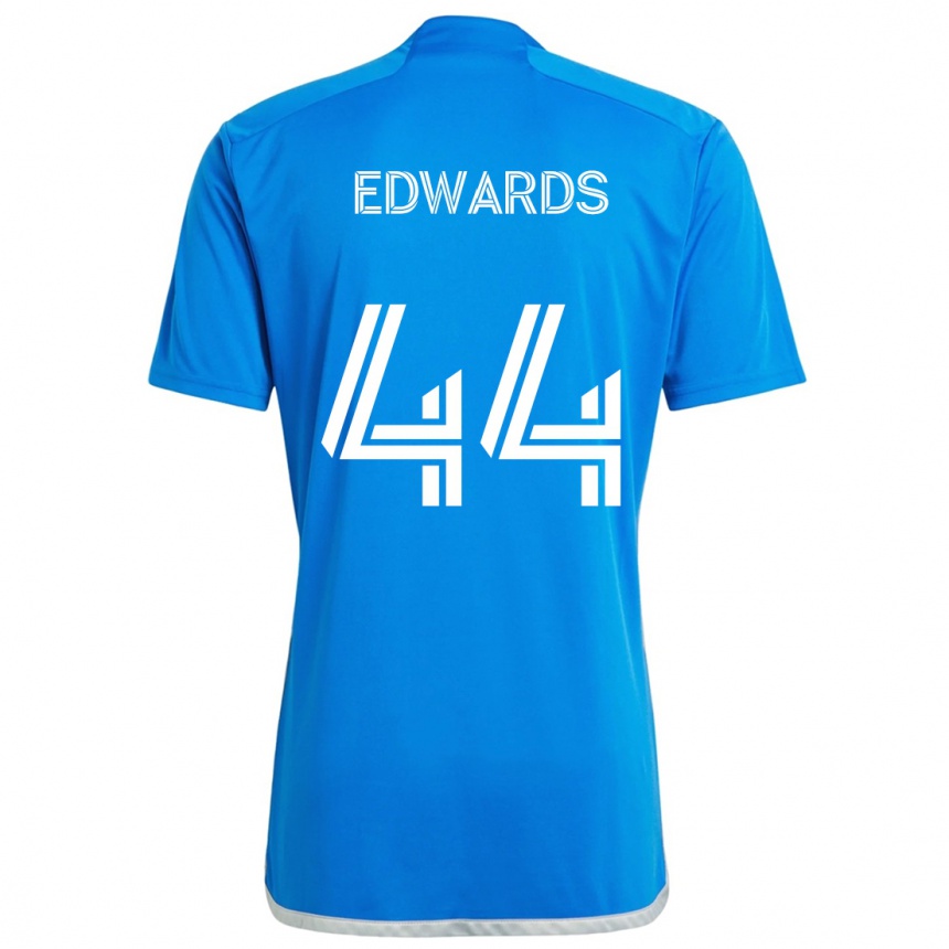 Kids Football Raheem Edwards #44 Blue White Home Jersey 2024/25 T-Shirt Za