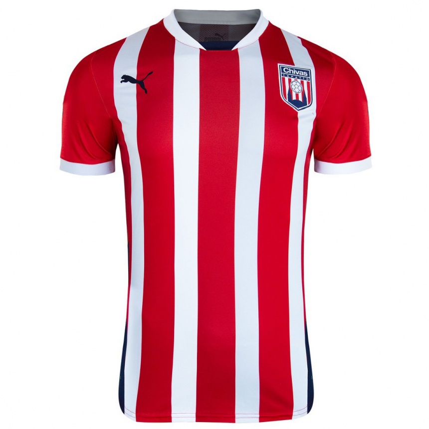 Kids Football Your Name #0 Red White Home Jersey 2024/25 T-Shirt Za