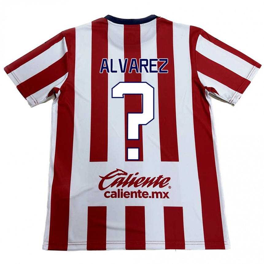 Kids Football Sergio Álvarez #0 Red White Home Jersey 2024/25 T-Shirt Za