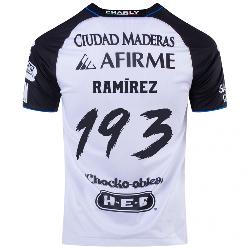 Kids Football Ángel Ramírez #193 Black Blue Home Jersey 2024/25 T-Shirt Za