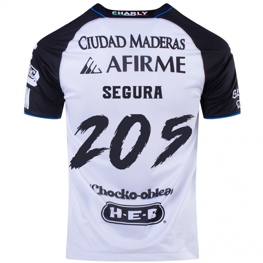 Kids Football Mathías Segura #205 Black Blue Home Jersey 2024/25 T-Shirt Za