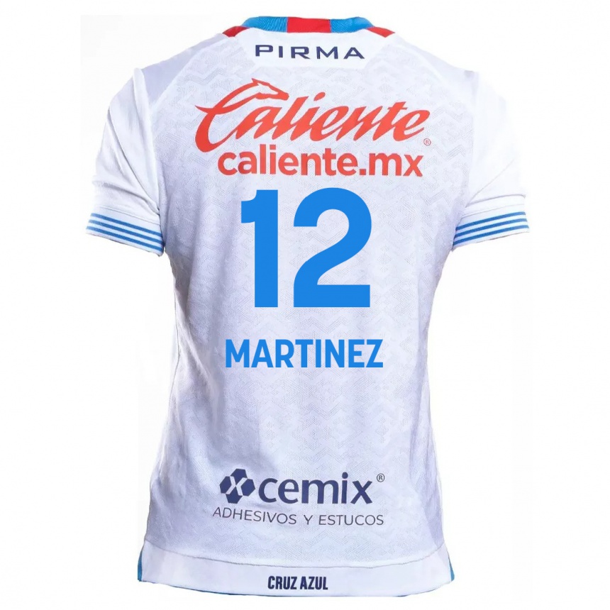 Kids Football Jose Joaquin Martinez #12 White Blue Away Jersey 2024/25 T-Shirt Za