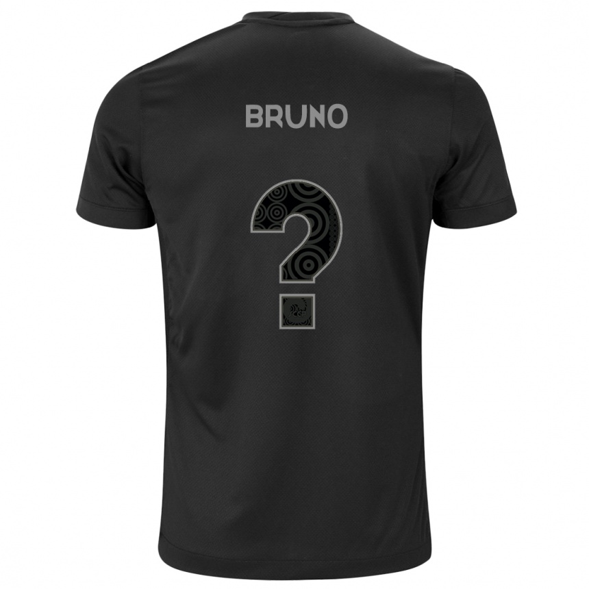 Kids Football Bruno #0 Black Away Jersey 2024/25 T-Shirt Za