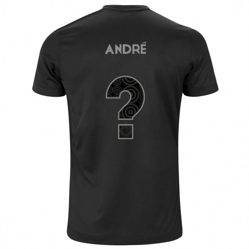 Kids Football André #0 Black Away Jersey 2024/25 T-Shirt Za