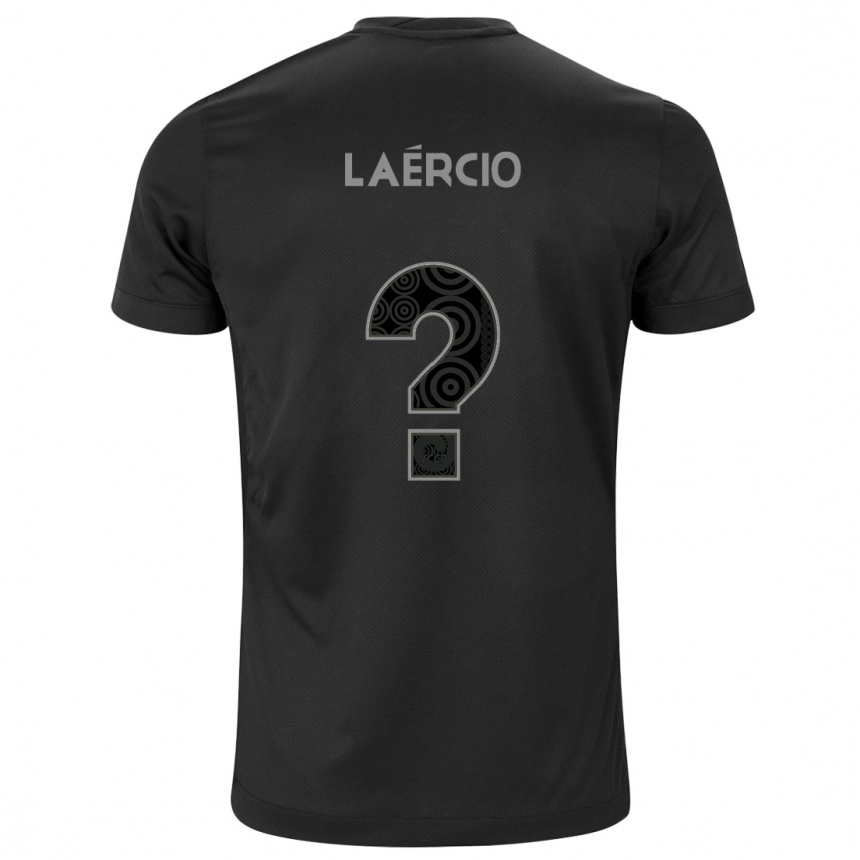 Kids Football Laércio #0 Black Away Jersey 2024/25 T-Shirt Za