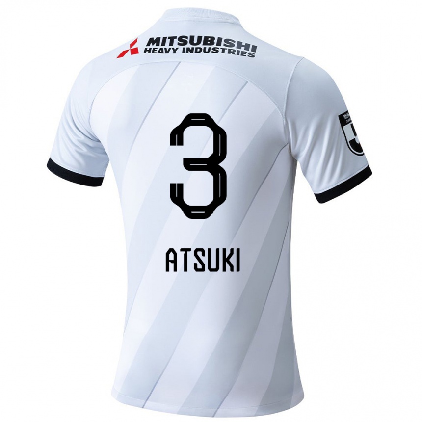 Kids Football Atsuki Ito #3 White Grey Away Jersey 2024/25 T-Shirt Za