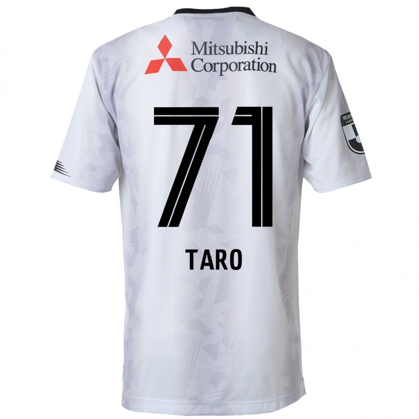 Kids Football Ryotaro Araki #71 White Black Away Jersey 2024/25 T-Shirt Za