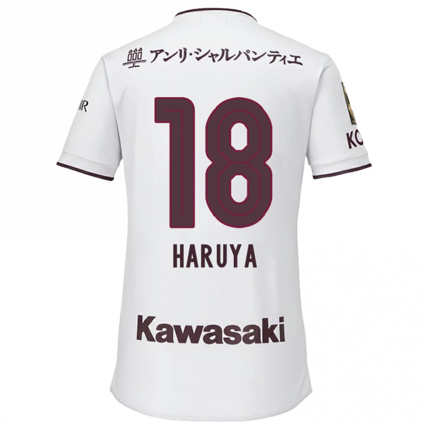 Kids Football Haruya Ide #18 White Red Away Jersey 2024/25 T-Shirt Za