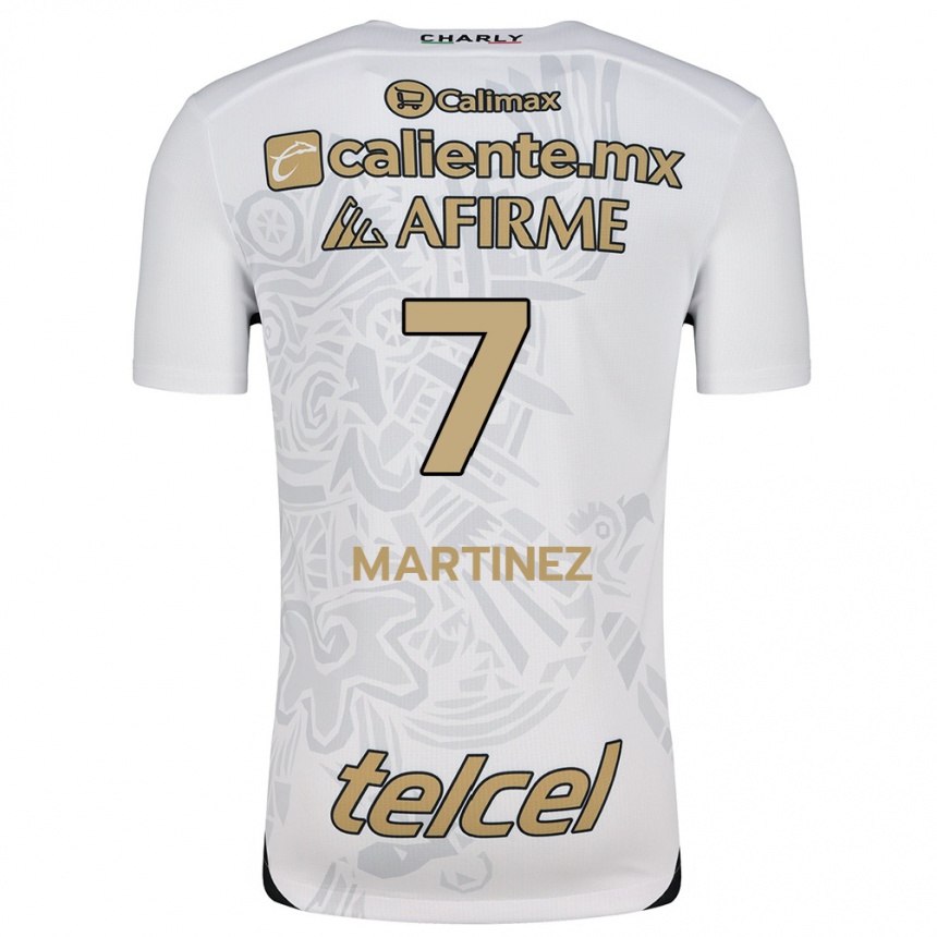 Kids Football Alejandro Martínez #7 White Black Away Jersey 2024/25 T-Shirt Za