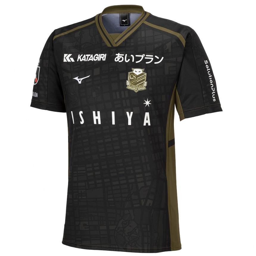 Kids Football Hiroki Miyazawa #10 Black Green Away Jersey 2024/25 T-Shirt Za