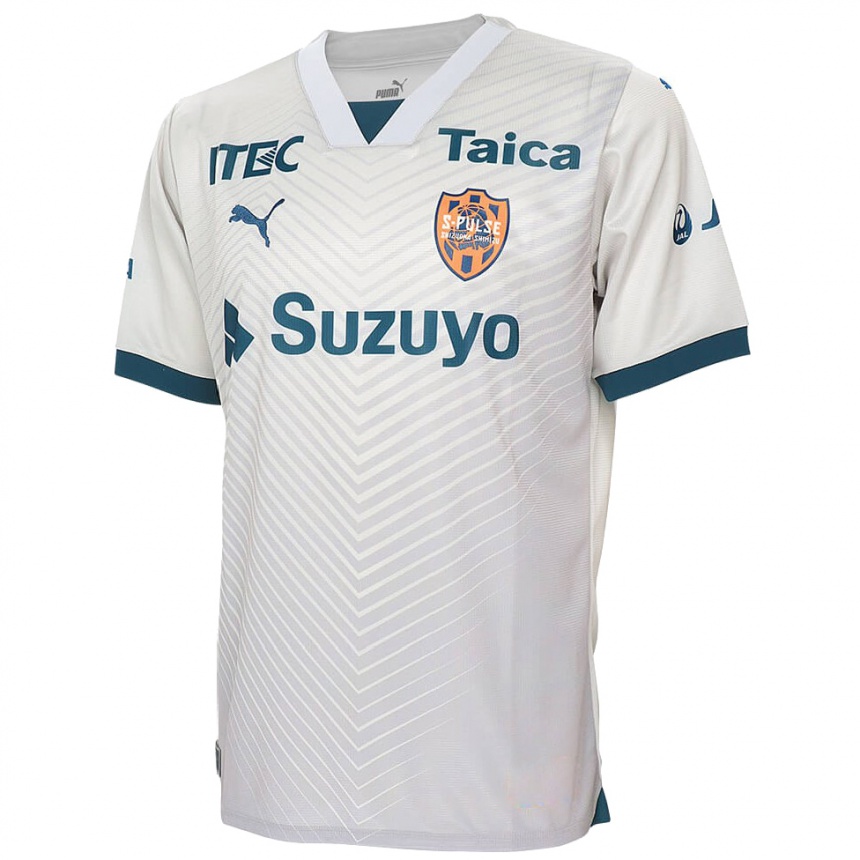 Kids Football Shogo Iwamoto #17 White Blue Away Jersey 2024/25 T-Shirt Za