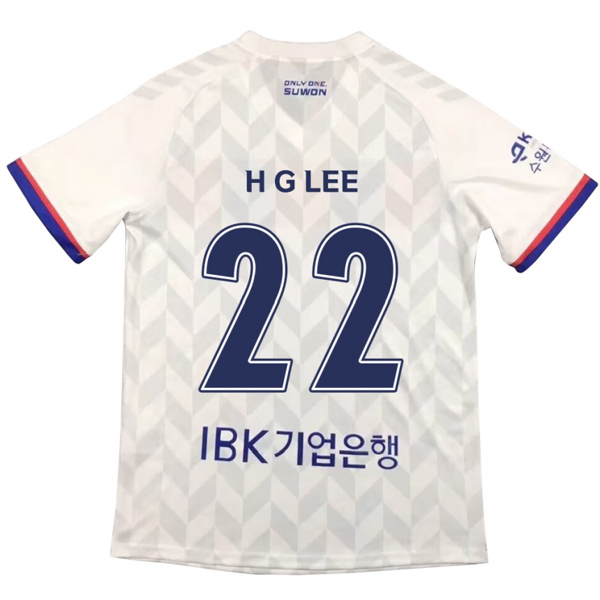 Kids Football Gwang-Hyeok Lee #22 White Blue Away Jersey 2024/25 T-Shirt Za