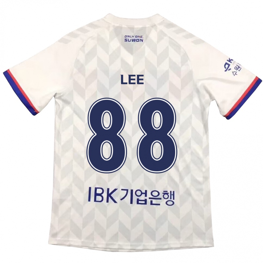 Kids Football Yong Lee #88 White Blue Away Jersey 2024/25 T-Shirt Za