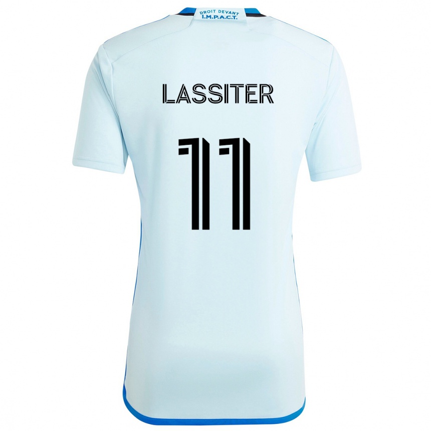 Kids Football Ariel Lassiter #11 Ice Blue Away Jersey 2024/25 T-Shirt Za