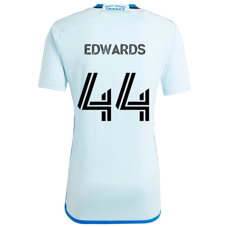 Kids Football Raheem Edwards #44 Ice Blue Away Jersey 2024/25 T-Shirt Za