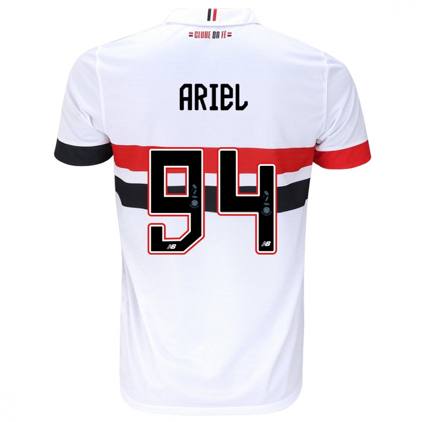 Men Football Ariel #94 White Red Black Home Jersey 2024/25 T-Shirt Za