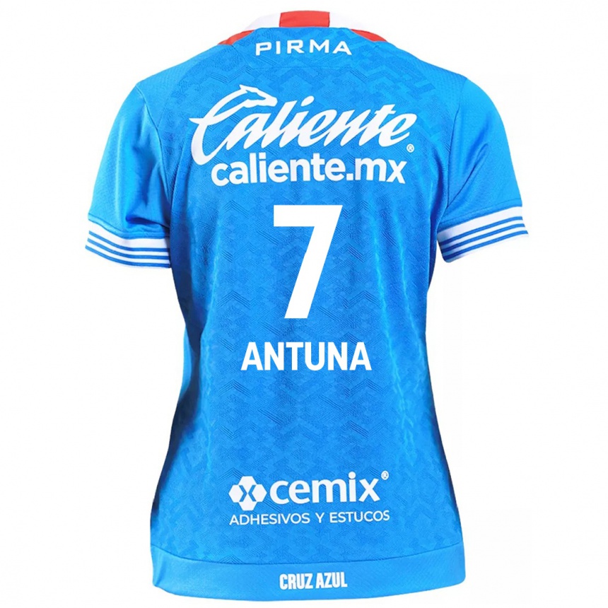 Men Football Uriel Antuna #7 Sky Blue Home Jersey 2024/25 T-Shirt Za