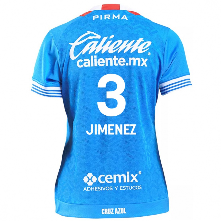 Men Football Jaiber Jimenez #3 Sky Blue Home Jersey 2024/25 T-Shirt Za