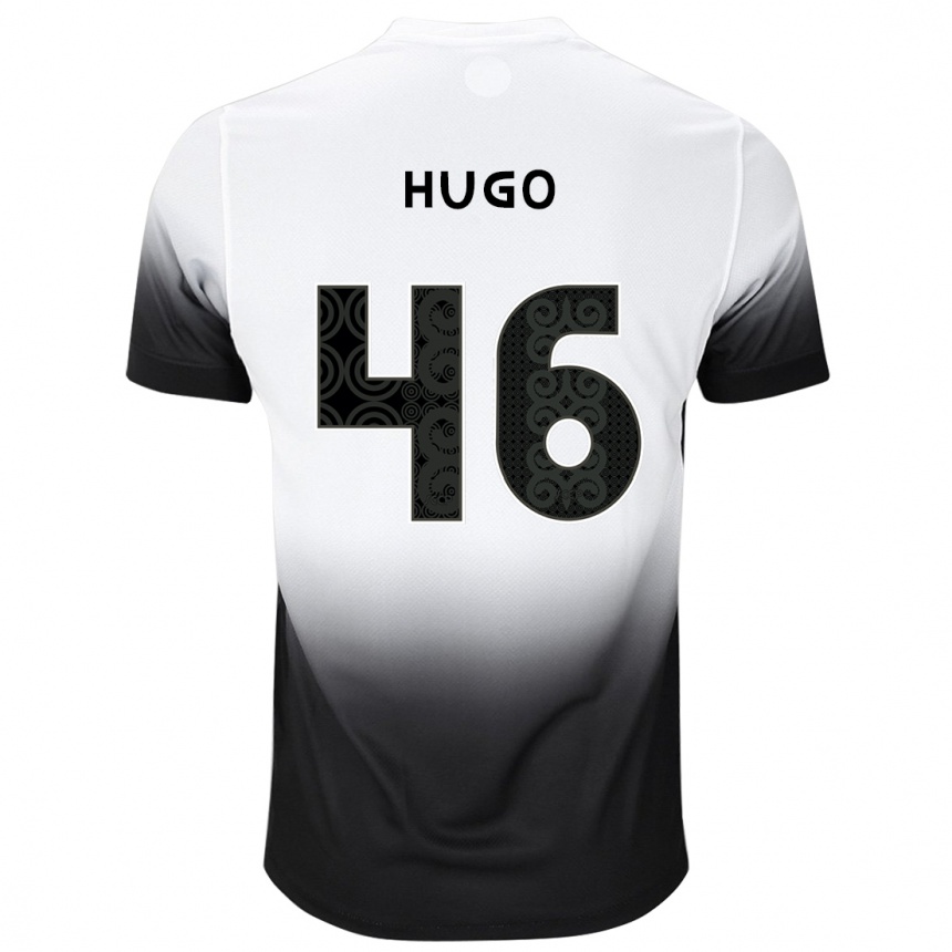 Men Football Hugo #46 White Black Home Jersey 2024/25 T-Shirt Za