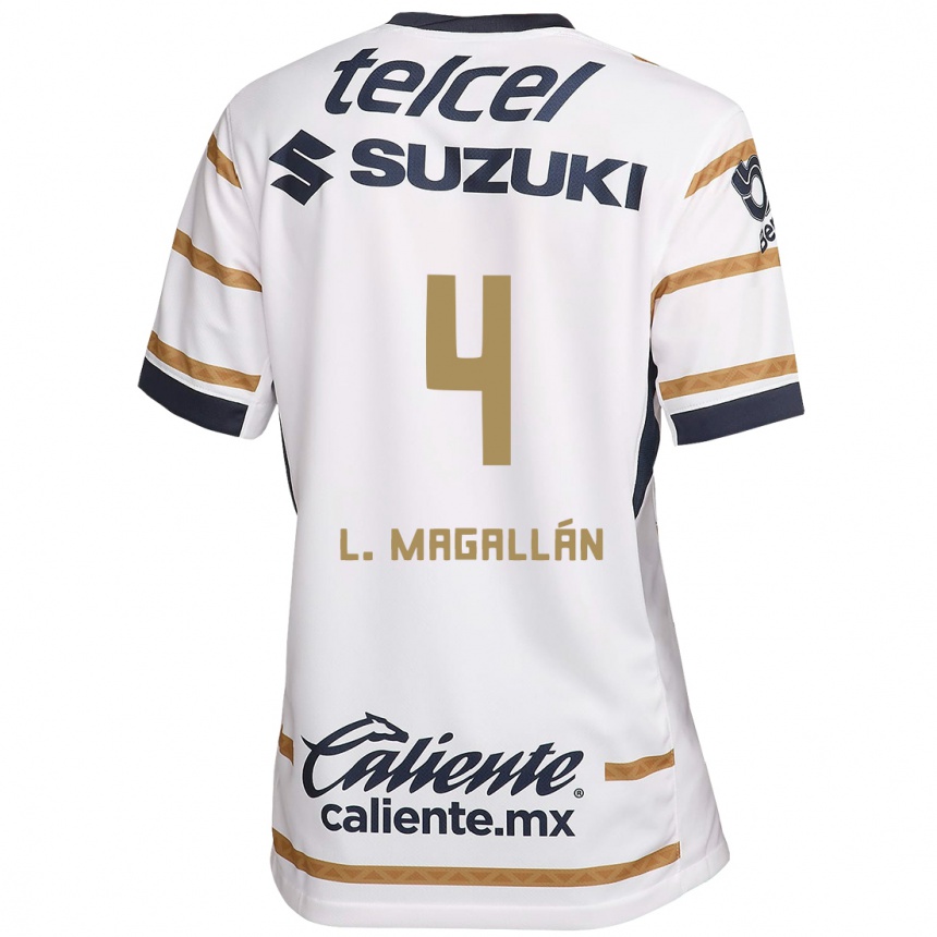 Men Football Lisandro Magallan #4 White Obsidian Home Jersey 2024/25 T-Shirt Za