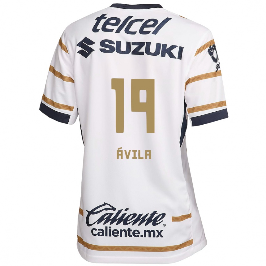 Men Football Alí Ávila #19 White Obsidian Home Jersey 2024/25 T-Shirt Za