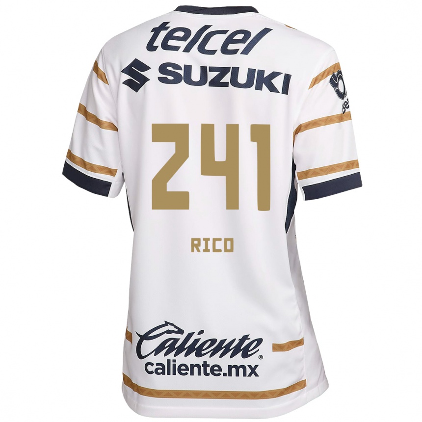 Men Football Ángel Rico #241 White Obsidian Home Jersey 2024/25 T-Shirt Za