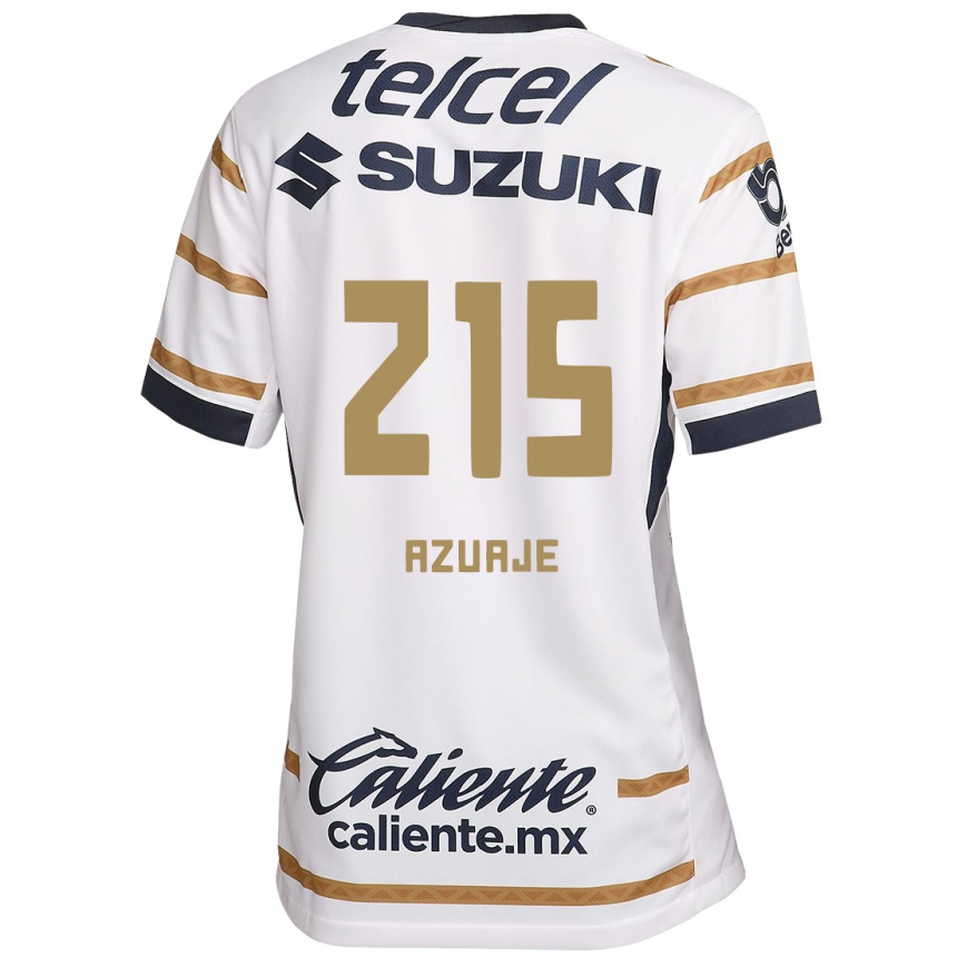 Men Football Ángel Azuaje #215 White Obsidian Home Jersey 2024/25 T-Shirt Za