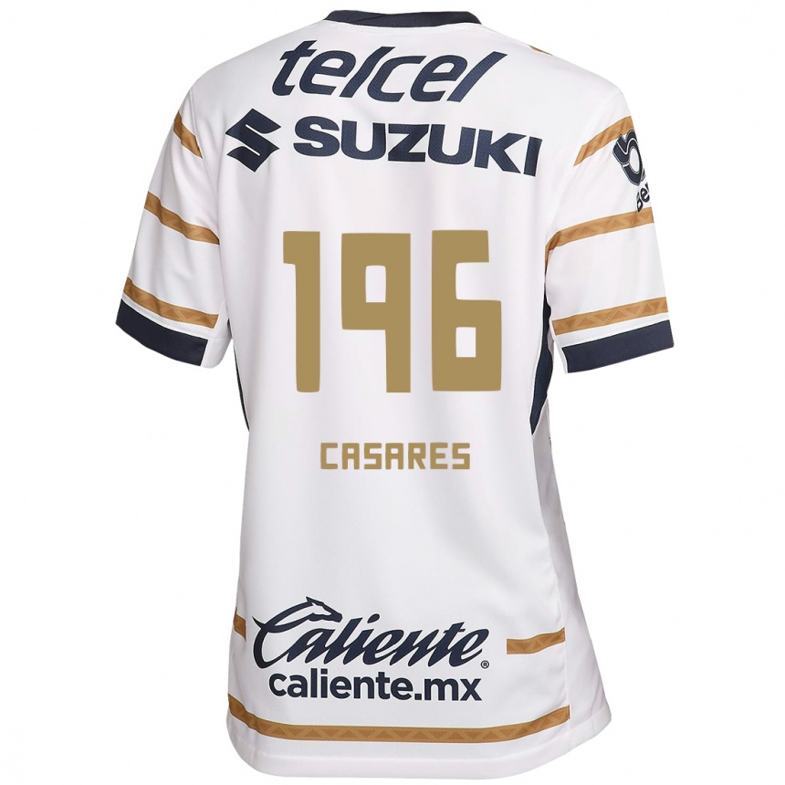 Men Football Mateo Casares #196 White Obsidian Home Jersey 2024/25 T-Shirt Za