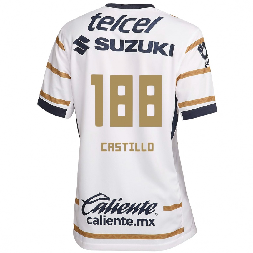 Men Football Christian Castillo #188 White Obsidian Home Jersey 2024/25 T-Shirt Za