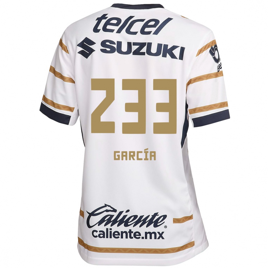 Men Football Carlos García #233 White Obsidian Home Jersey 2024/25 T-Shirt Za