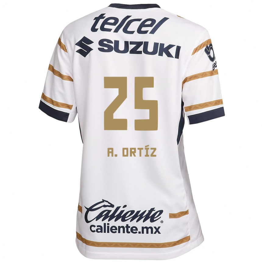 Men Football Arturo Ortiz #25 White Obsidian Home Jersey 2024/25 T-Shirt Za