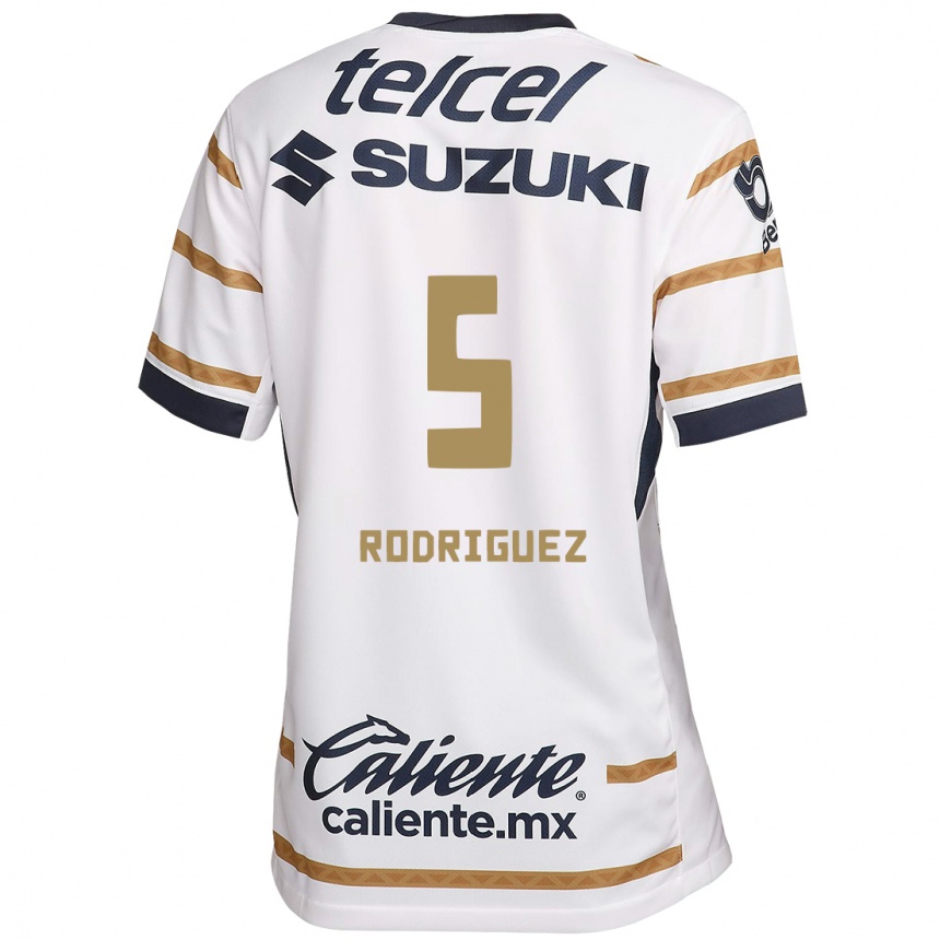 Men Football Jeronimo Rodriguez #5 White Obsidian Home Jersey 2024/25 T-Shirt Za