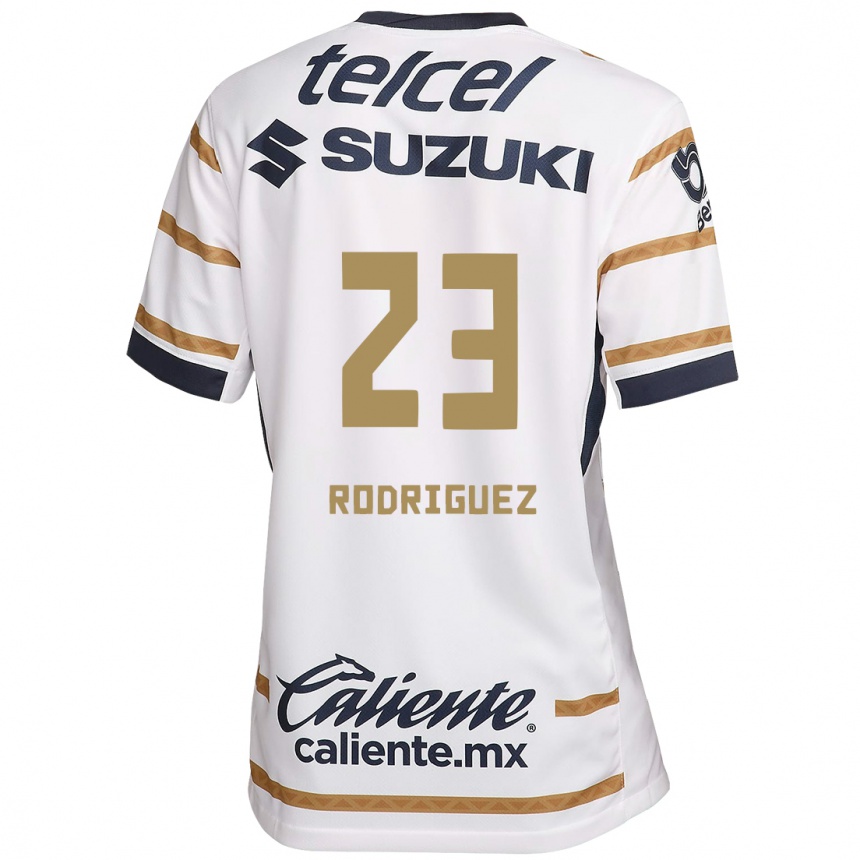 Men Football Catherine Rodriguez #23 White Obsidian Home Jersey 2024/25 T-Shirt Za