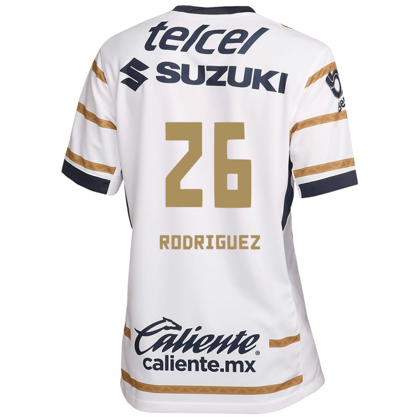 Men Football Lucia Rodriguez #26 White Obsidian Home Jersey 2024/25 T-Shirt Za