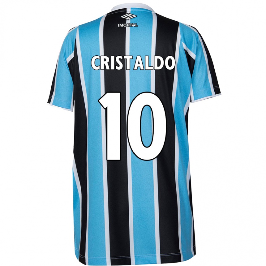 Men Football Franco Cristaldo #10 Blue Black White Home Jersey 2024/25 T-Shirt Za