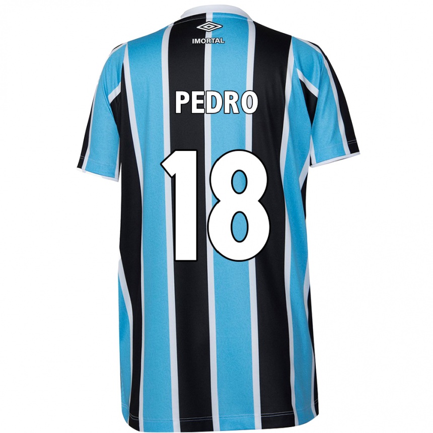 Men Football João Pedro #18 Blue Black White Home Jersey 2024/25 T-Shirt Za