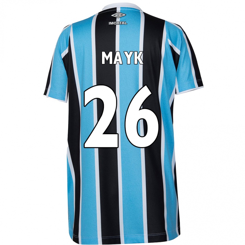 Men Football Mayk #26 Blue Black White Home Jersey 2024/25 T-Shirt Za