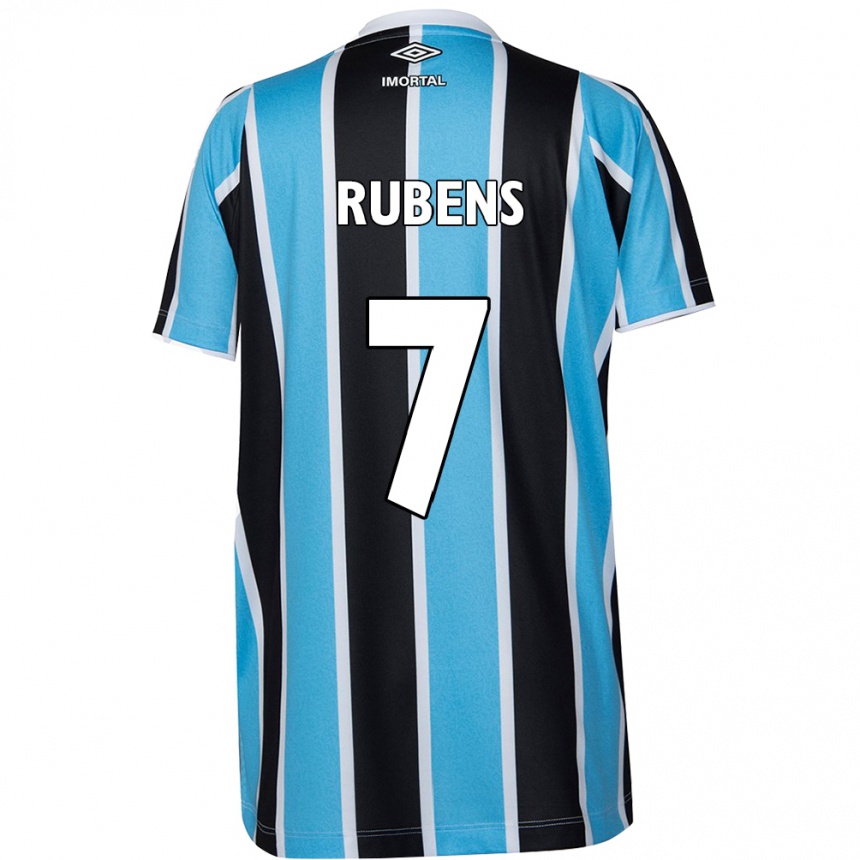 Men Football Rubens #7 Blue Black White Home Jersey 2024/25 T-Shirt Za