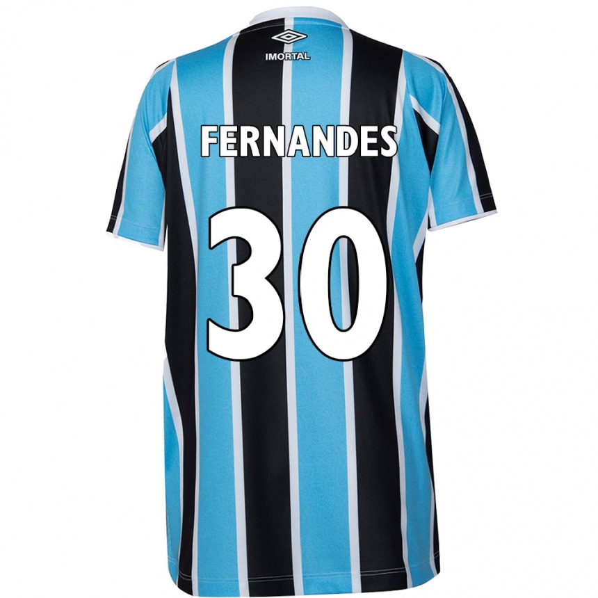 Men Football Raquel Fernandes #30 Blue Black White Home Jersey 2024/25 T-Shirt Za