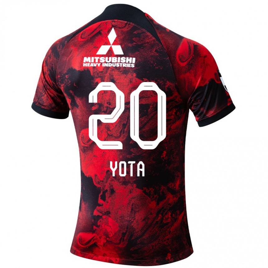 Men Football Yota Sato #20 Red Black Home Jersey 2024/25 T-Shirt Za